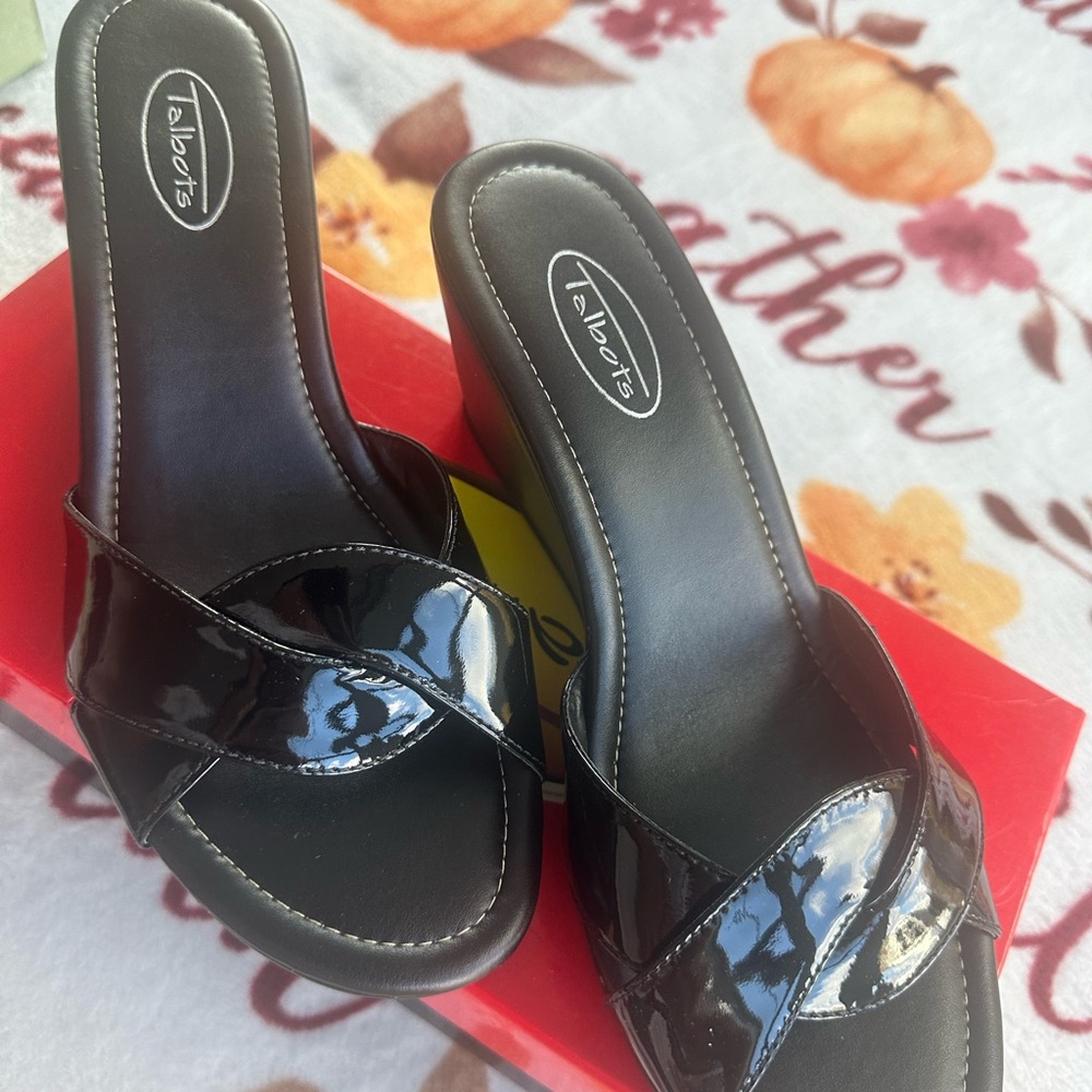 Black Talbots wedges